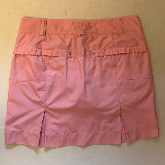 Ralph Lauren Golf Activewear skort w/front zip pockets & 2 back pleats. Sz-8 C13 - Picture 2 of 8